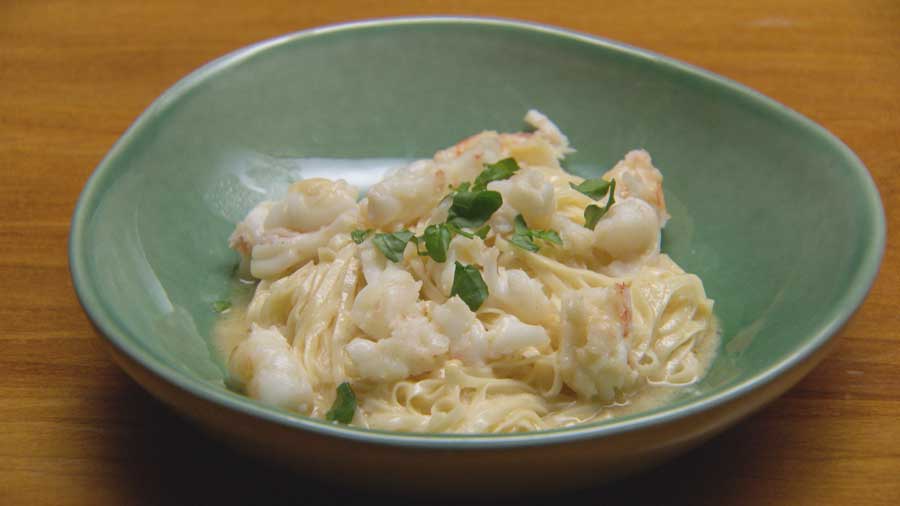 Creamy Scampi Linguine