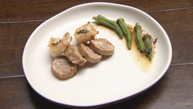 Chicken with Stuffing and Crustacean Emulsion