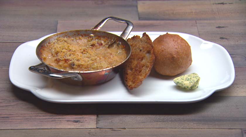 Chicken Gratin and Salt Baked Spuds
