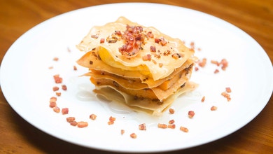 Open Filo Pumpkin Pie