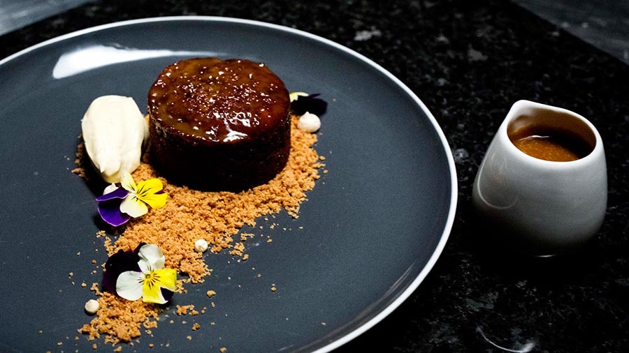 Sticky Date Pudding with Salted Bourbon Butterscotch Sauce