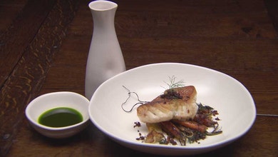 Pan Seared Red Emperor with Roast Sherry Carrots and Fennel