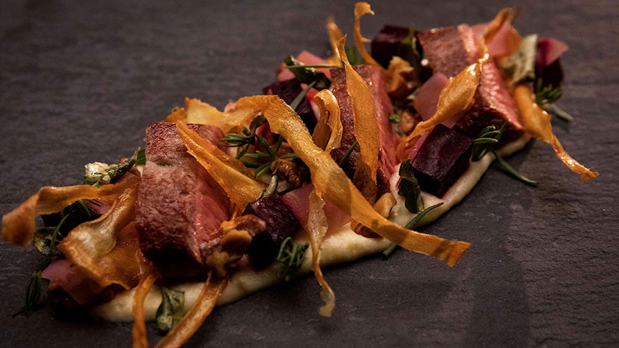 Lamb with Parsnips and Beetroot