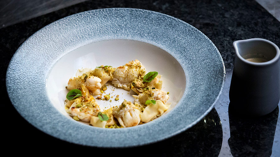 Moreton Bay Bug with Spiced Pumpkin Tortellini