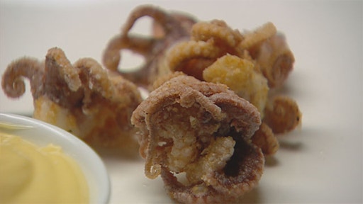 Salt and Pepper Baby Octopus with Mayonnaise