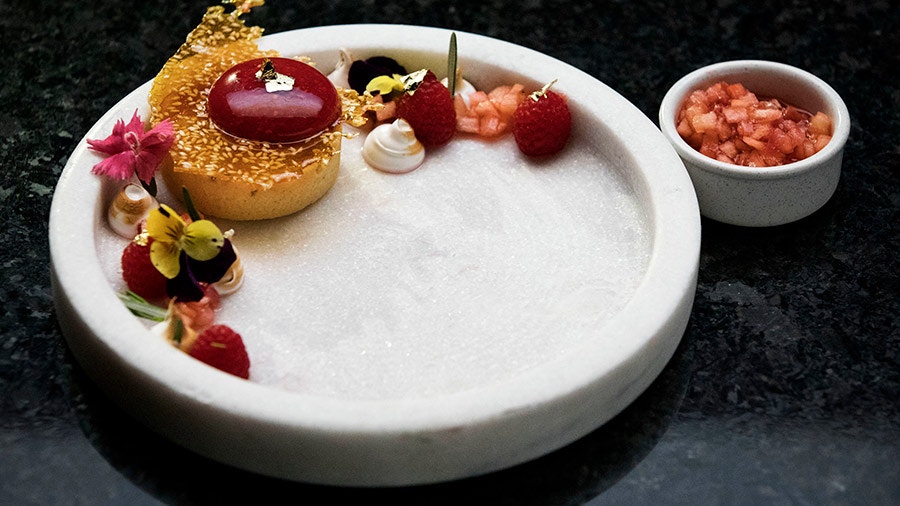 Lemon with a Drop of Raspberry