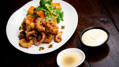 Lemon Inspired Crumbed Calamari