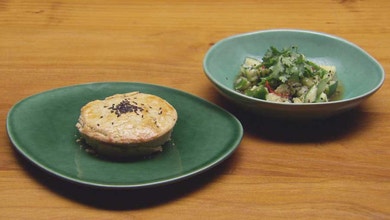 Chinese Chicken Sweetcorn Pie