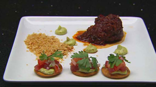 Beef Taco and Tuna Tostada