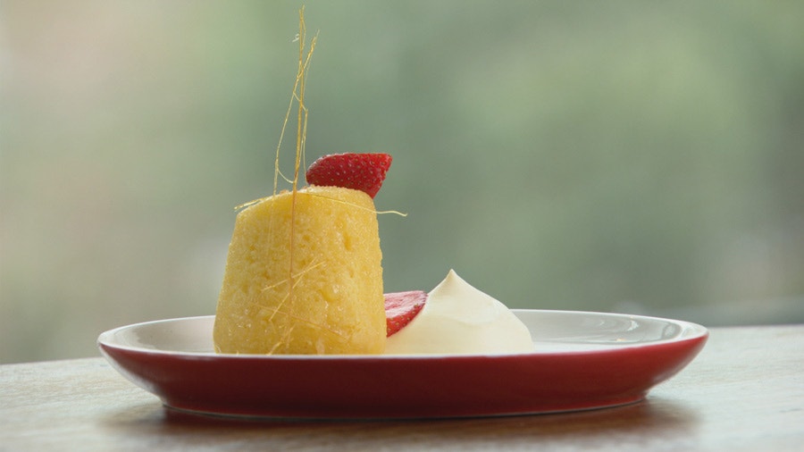 Brandy Pudding with Brandy Butterscotch Sauce