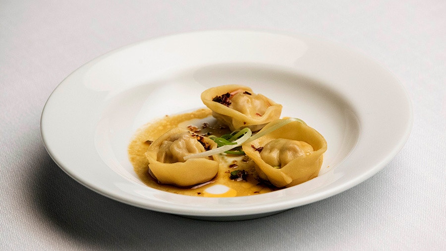 Pork and Prawn Dumplings with Tamari and Szechuan