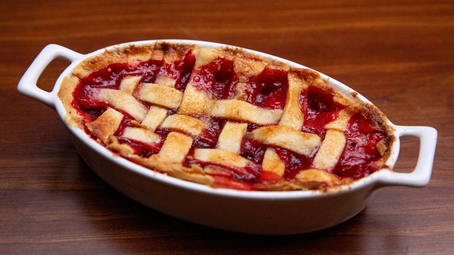 Plum Pie and Smoked Vanilla Ice Cream