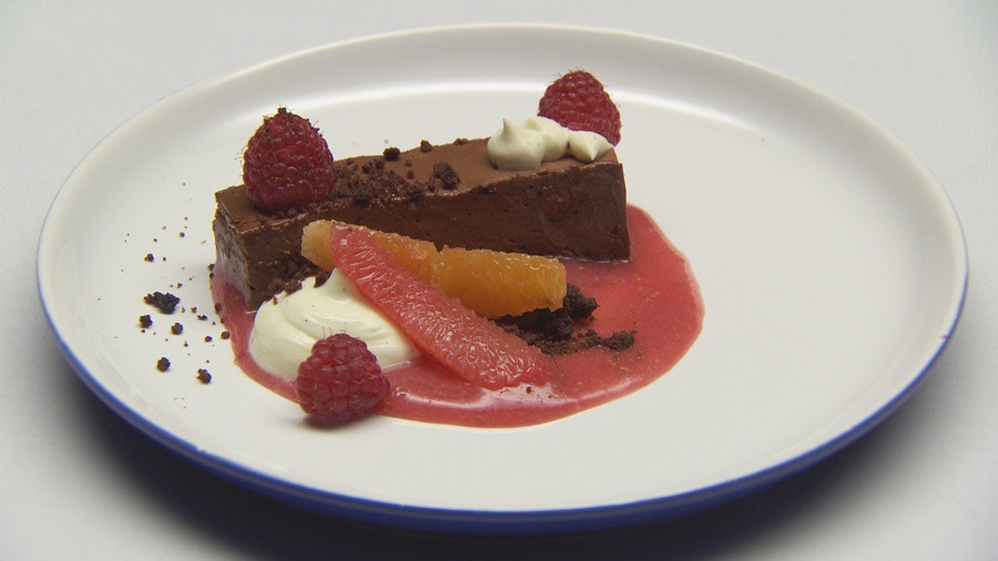 Chocolate Pave with Citrus