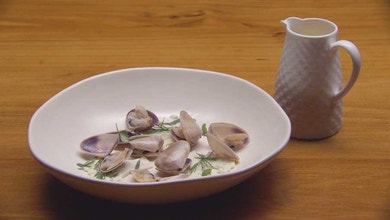 Tarragon and Dill Nage with Pipis and Cauliflower