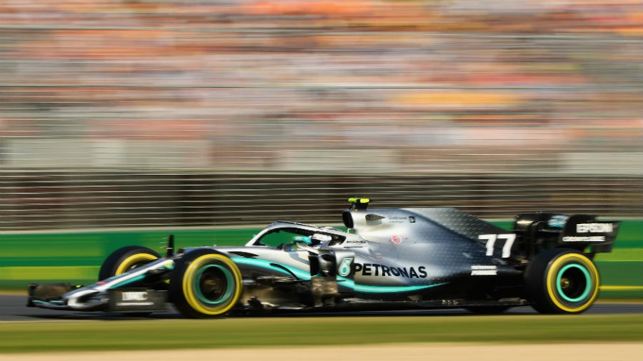Valtteri Bottas driving the Mercedes AMG Petronas F1 Team Mercedes