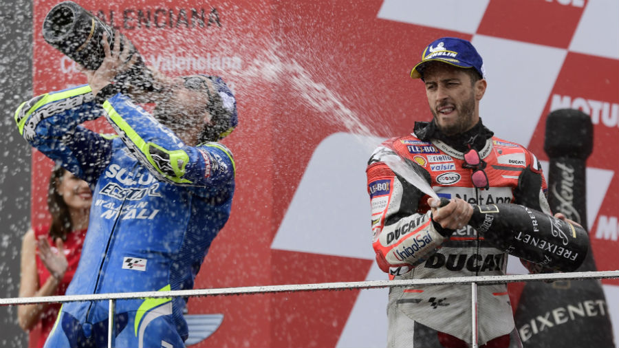 Podium celebrations