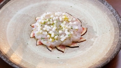 Fig and Scampi Carpaccio