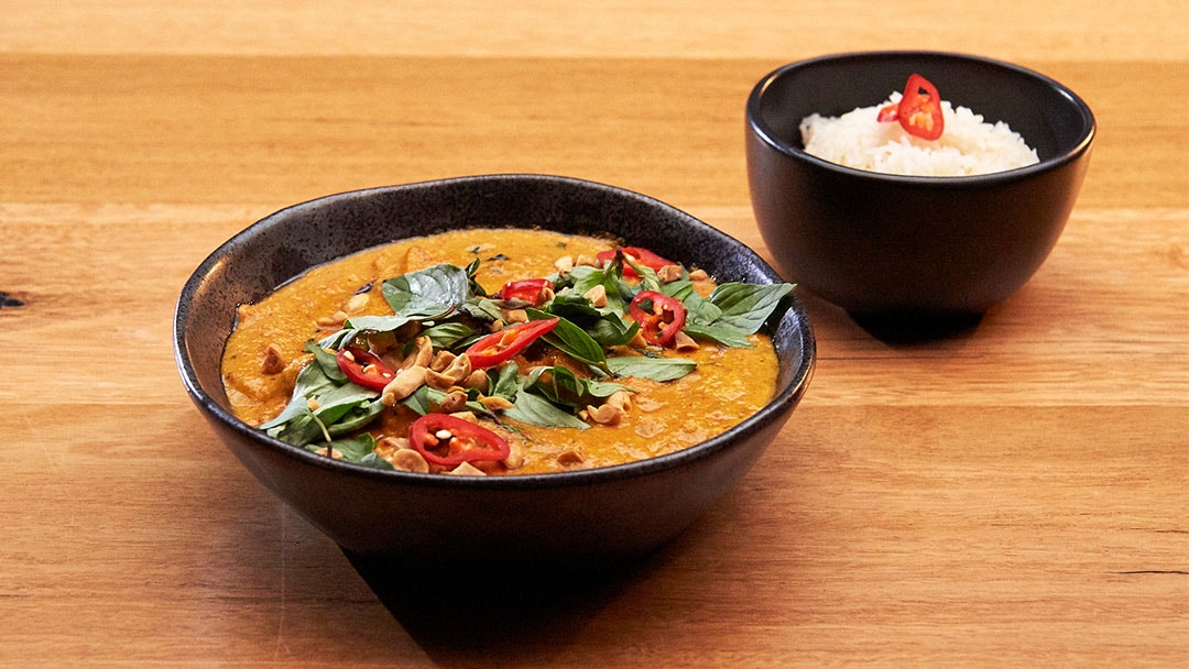 Pumpkin and Eggplant Penang Curry