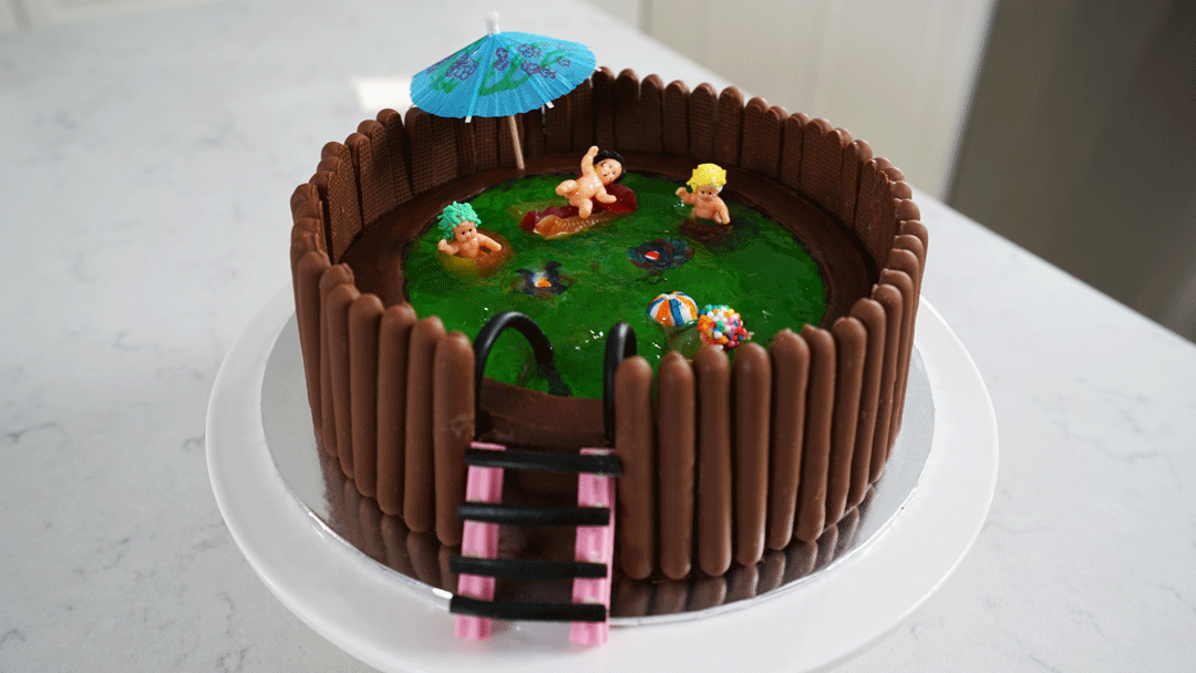 Woman's Weekly Swimming Pool Cake