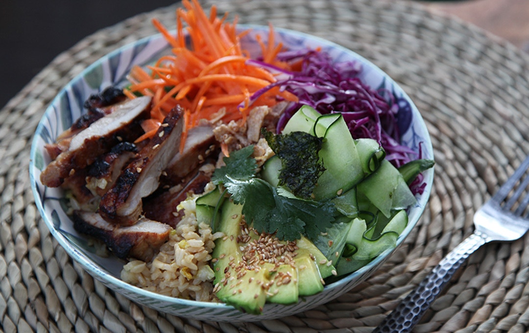 Chicken Poke Bowls