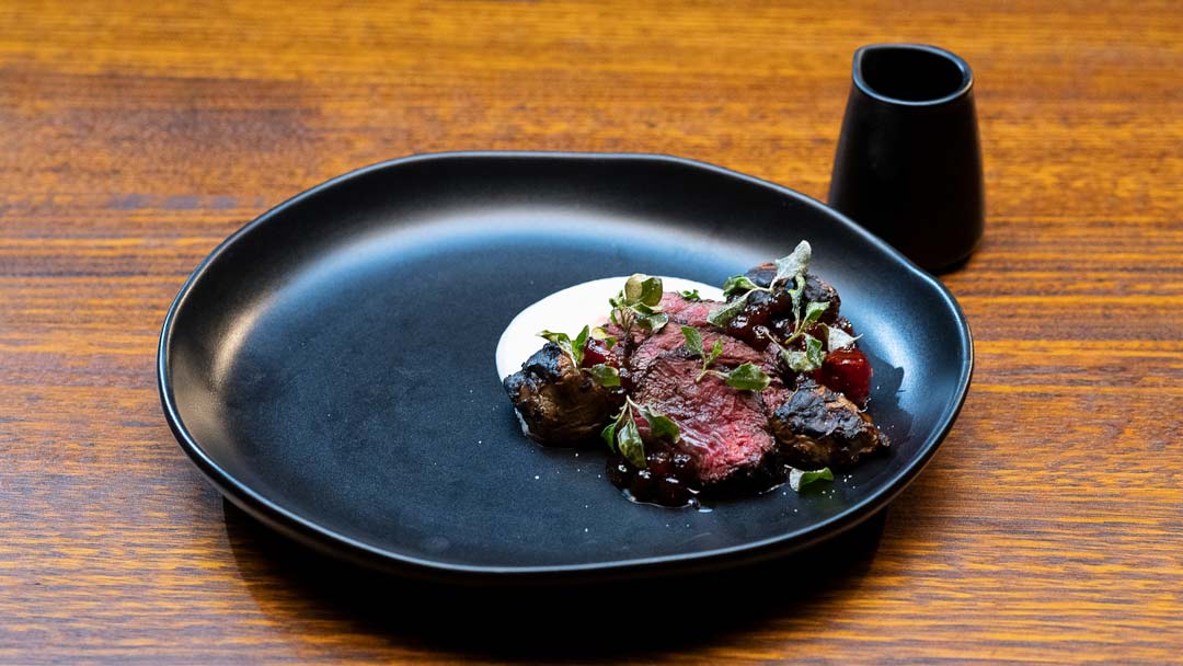 Muntries And Quandong Kangaroo With Jerusalem Artichoke