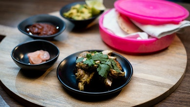 Indian Chicken Tacos