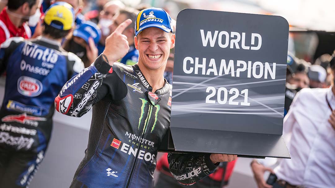 Fabio Quartararo wins 2021 MotoGP World Championship