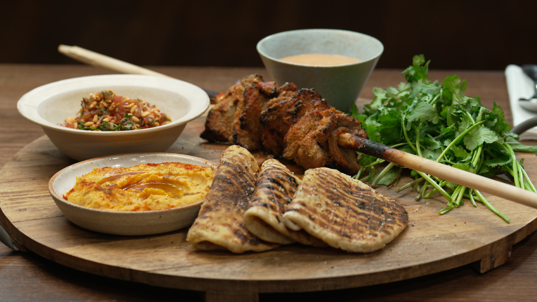 Spit Roasted Pork Shawarma