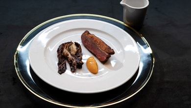 Apricot Duck with Roasted Radicchio