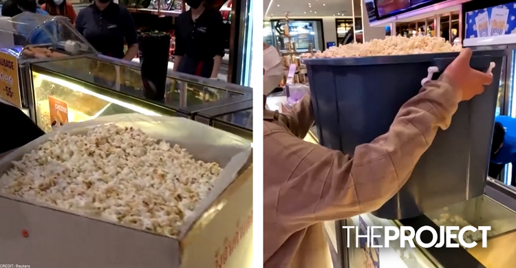 Locals Turn Up With Bins, Steel Vats To Thai Cinema Offering All You Can Eat Popcorn