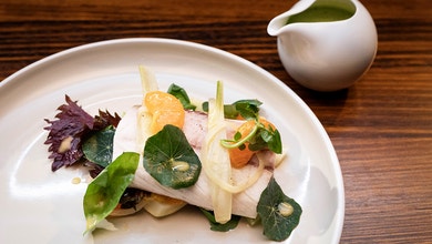 Steamed Kingfish with Tarragon Beurre Blanc