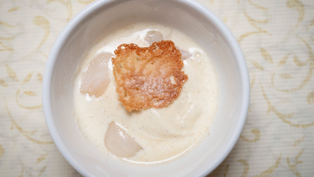 Lychees and Vanilla Ice Cream