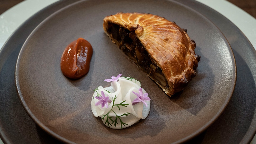 Wagyu Rendang Pie, Vietnamese Satay, Pickled Daikon Radish