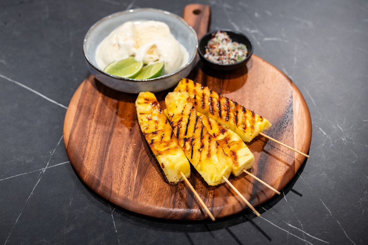 Grilled Pineapple with Lime & Chilli Salt
