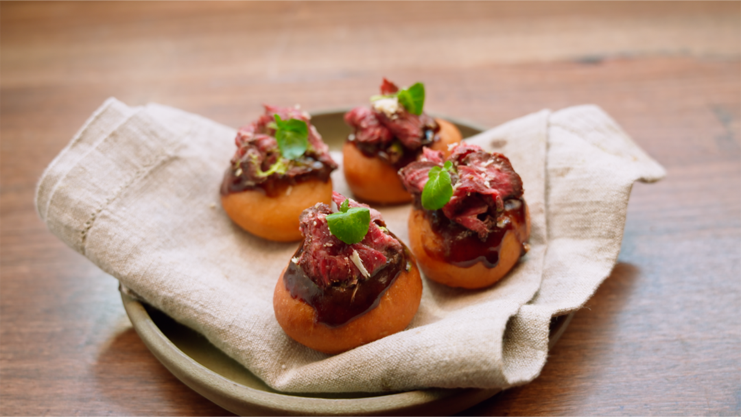 Savoury Donuts Filled with Horseradish Cream